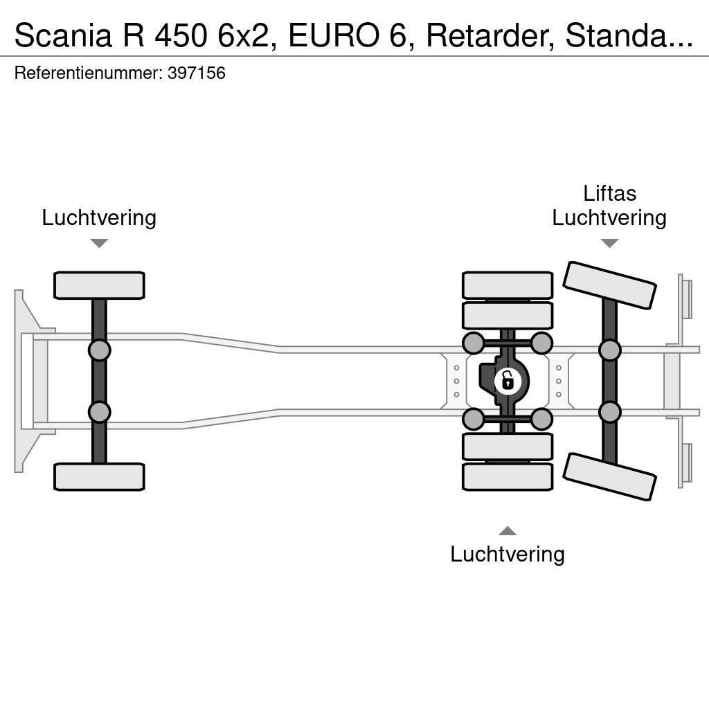 Scania R 450 6x2, EURO 6, Retarder, Standairco, Combi Φορτηγά Καρότσα - Κουρτίνα