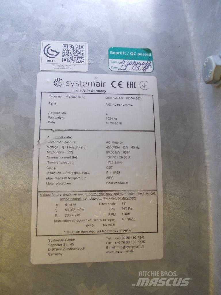  Systemair AXC 1250 12/27° 4 Άλλος υπόγειος εξοπλισμός