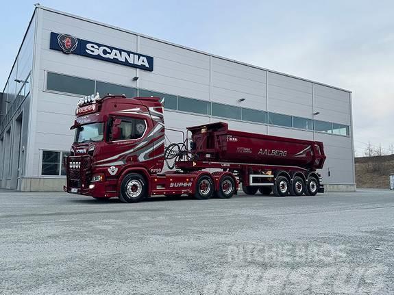 Scania R 730 A6x4NB Tipptrekker med 2020 mod Carnehl Tipp Τράκτορες