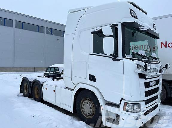 Scania R580 6X4 Hydraulikk, brøytefeste/uttak for spreder Τράκτορες