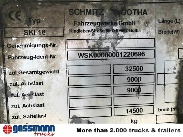 Schmitz SKI 18 SL06-7.2 Alumulde mit Stahlboden ca. 25m³ Ανατρεπόμενες ημιρυμούλκες