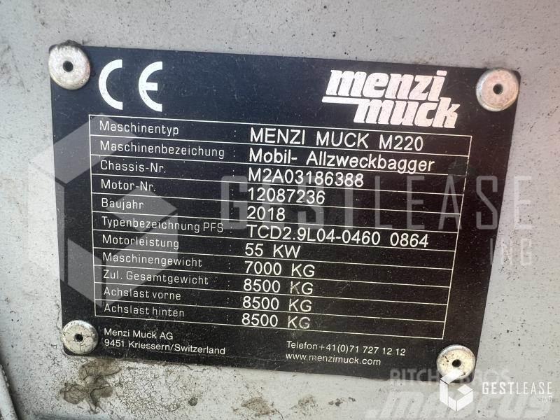 Menzi Muck M220 Ειδικοί εκσκαφείς