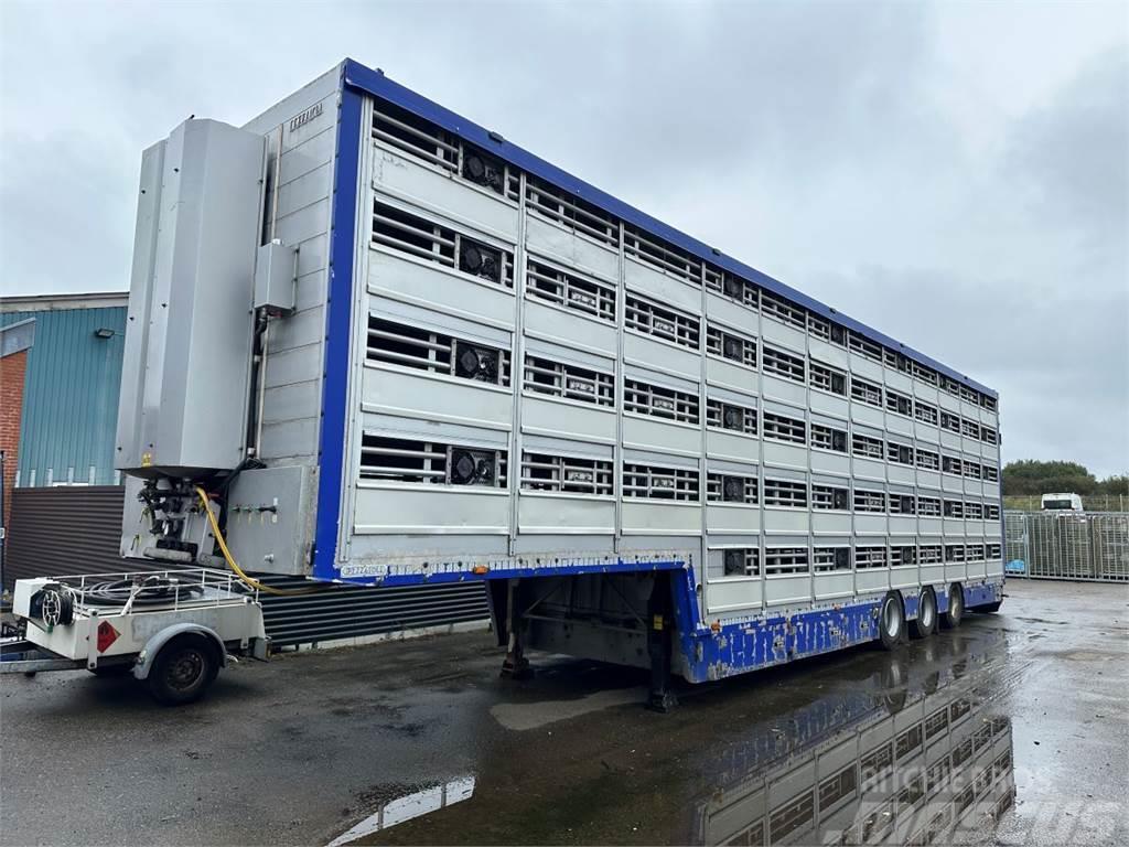 Pezzaioli 5-stock Grise trailer 5-stock Ημιρυμούλκες μεταφοράς ζώων
