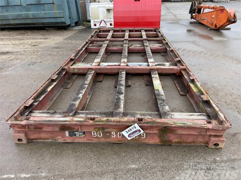  20FT flat med gaffellommer Container αποθήκευσης