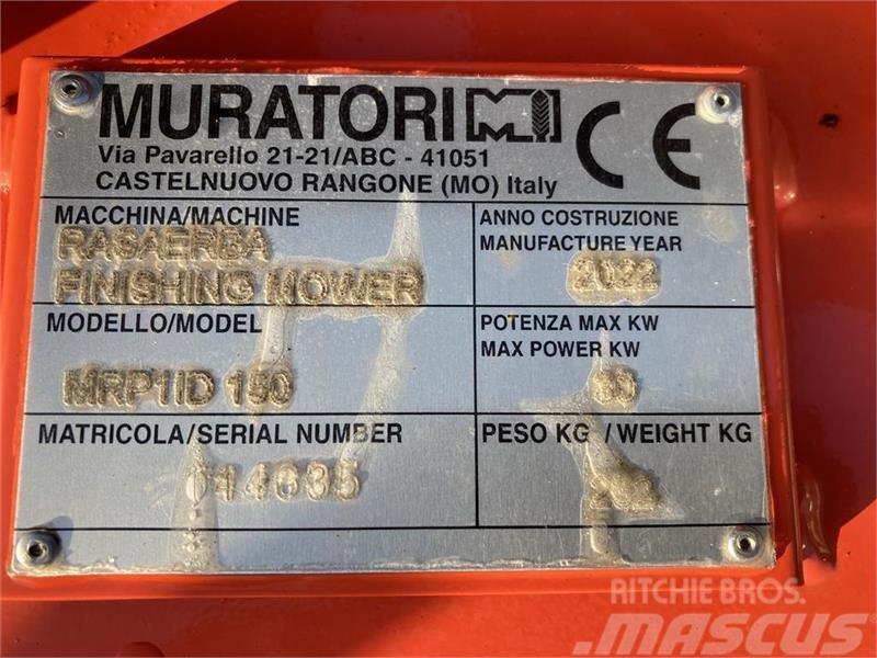 Muratori MRP1150 monteret med eurobeslag Χορτοκοπτικά επιβίβασης και έλξης