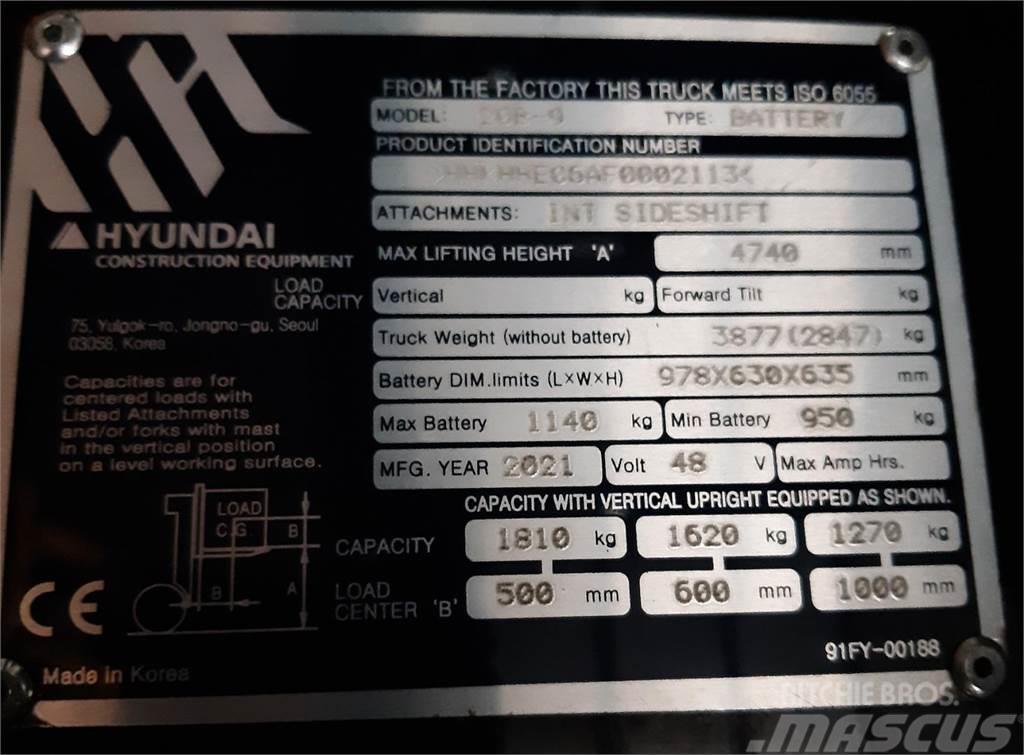 Hyundai 20B-9 TS470 Ηλεκτρικά περονοφόρα ανυψωτικά κλαρκ