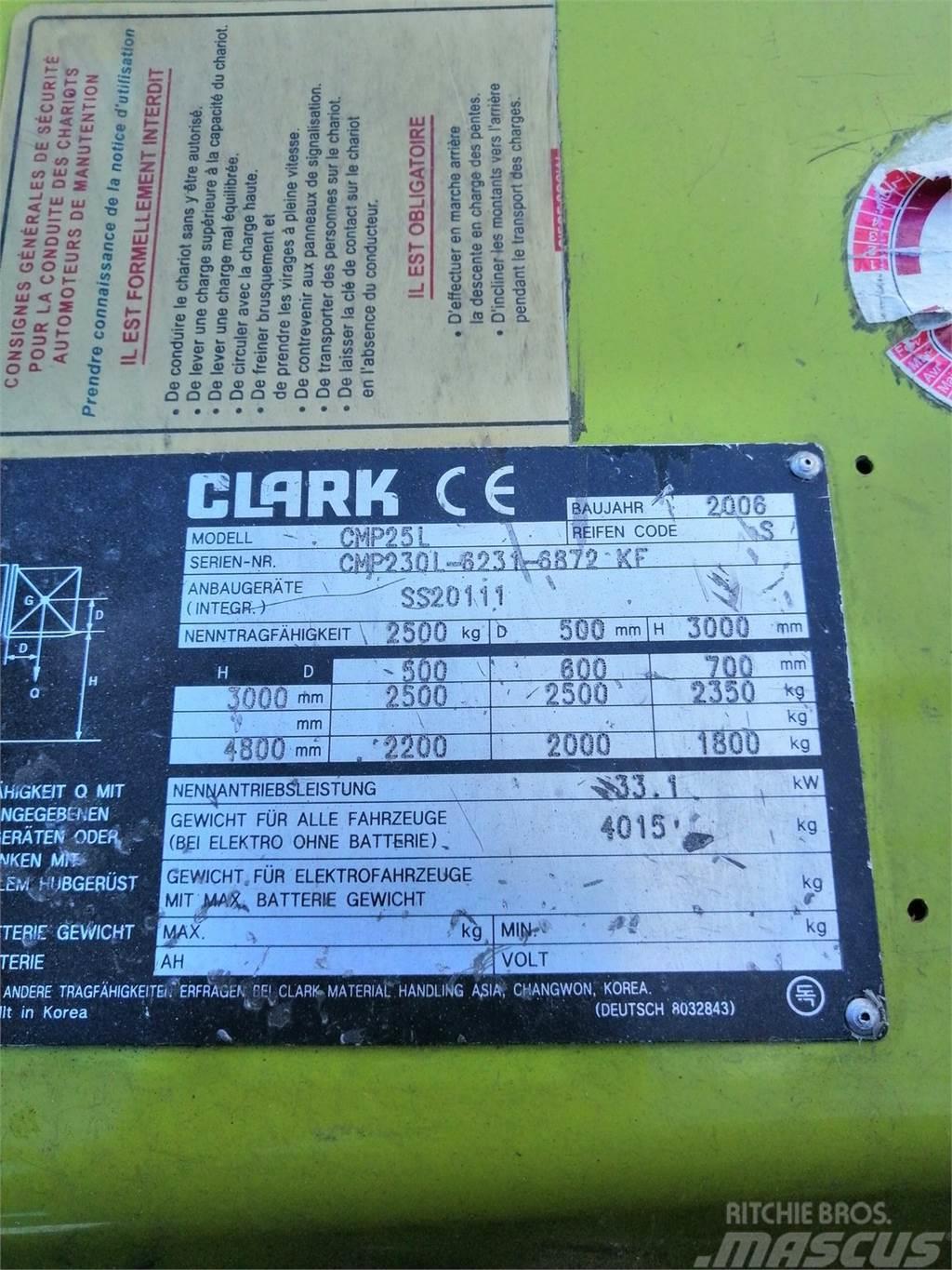 Clark CMP 25 L Περονοφόρα ανυψωτικά κλαρκ - άλλα