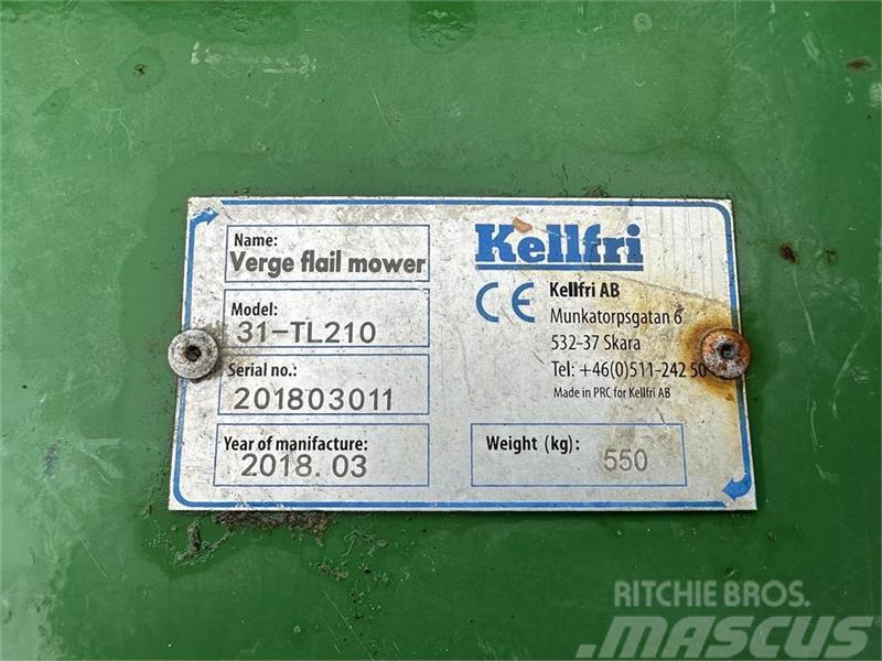 Kellfri 210 cm. fræser Καλλιεργητές - Ρίπερ