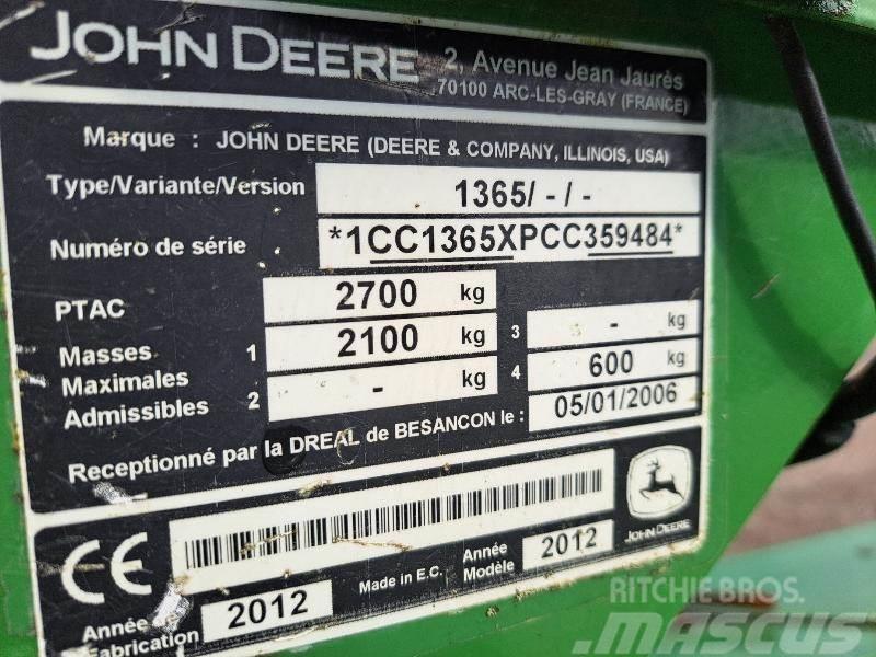 John Deere 1365 Χορτοκοπτικά-διαμορφωτές