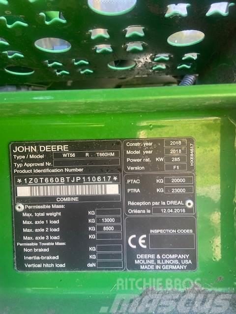John Deere T660 HM Θεριζοαλωνιστικές μηχανές