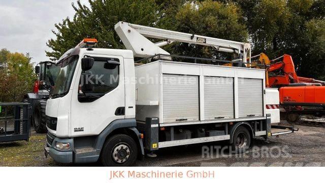 DAF 45.160 Arbeitsbühne 13,6 m hoch Εναέριες πλατφόρμες τοποθετημένες σε φορτηγό