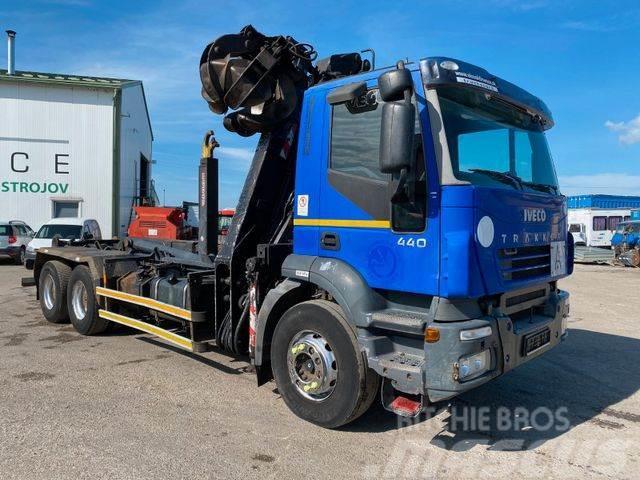 Iveco TRAKKER 440 6x4 for containers with crane,vin872 Φορτηγά με Γερανό
