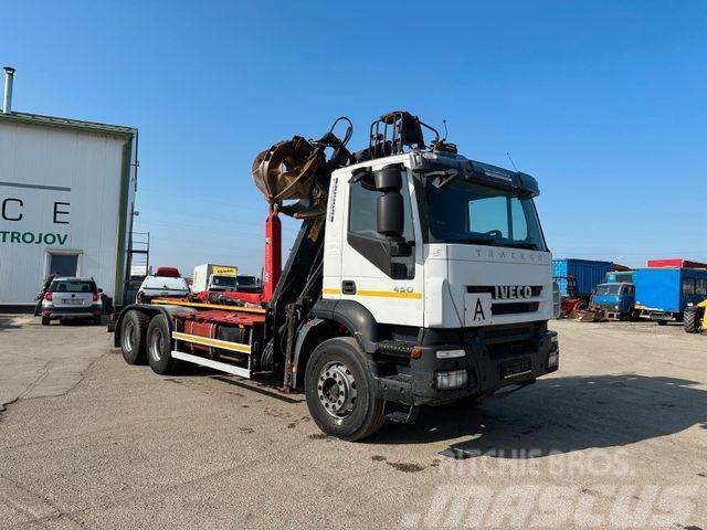 Iveco TRAKKER 450 6x4 for containers,crane, E4 vin 530 Φορτηγά ανατροπή με γάντζο