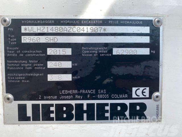 Liebherr R960 SHD ** BJ. 2015* 10.000H/Klima/ZSA/TOP Zust Εκσκαφείς με ερπύστριες