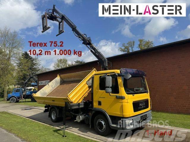 MAN TGL 8.220 3 S-Kipper Terex 75.2 10,2 m- 1.000 kg Φορτηγά Ανατροπή
