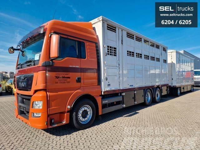 MAN TGX 26.480 / KOMPLETT /Hub/3 Stock/Durchlade Φορτηγά μεταφοράς ζώων