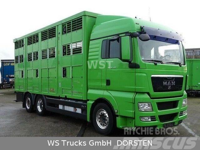 MAN TGX 26.480 XL KABA 3 Stock Vollalu Φορτηγά μεταφοράς ζώων