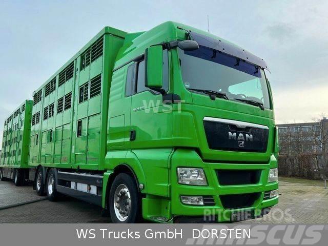 MAN TGX 26.480 XL KABA 3 Stock Vollalu Φορτηγά μεταφοράς ζώων