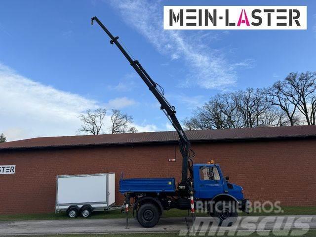 Unimog U 1250 Hiab Kran 13 m max. 4,5 t Zapfwelle Φορτηγά με Γερανό