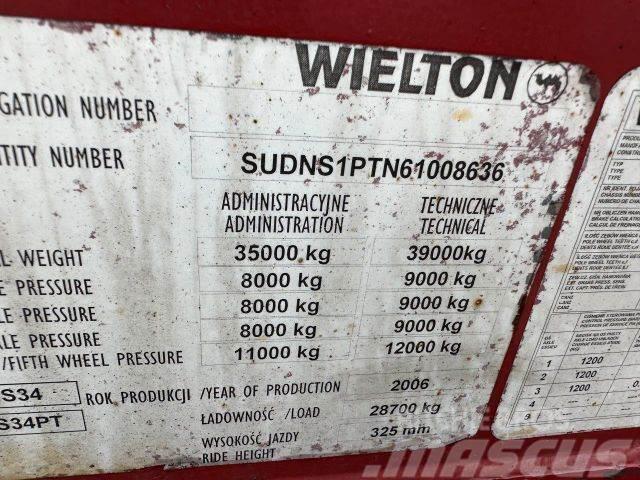 Wielton trailer for containers vin 636 Ημιρυμούλκες με χαμηλό δάπεδο