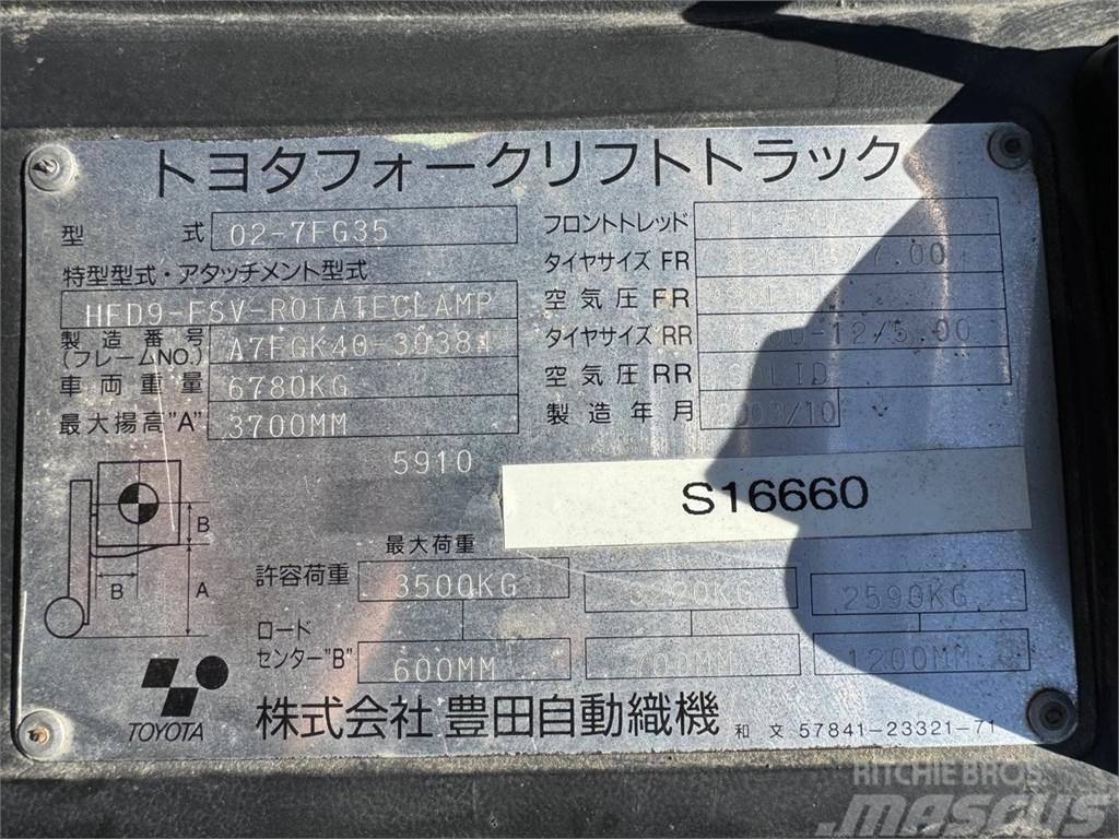 Toyota 7FG35 Περονοφόρα ανυψωτικά κλαρκ - άλλα