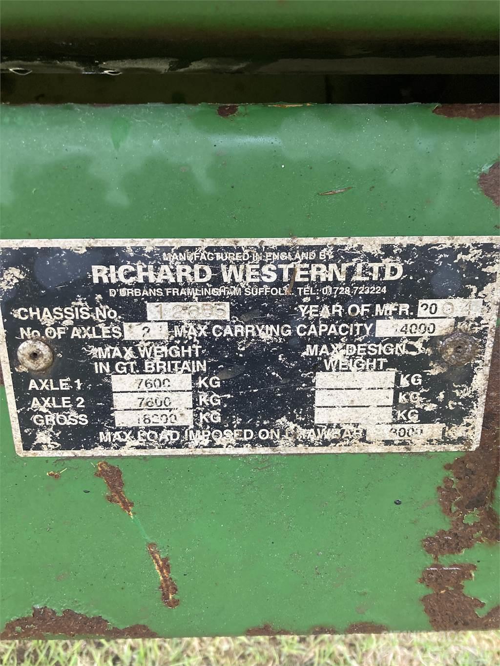 Richard Western ENSILAGEVAGN Άλλες μηχανές φόρτωσης και σκαψίματος και εξαρτήματα