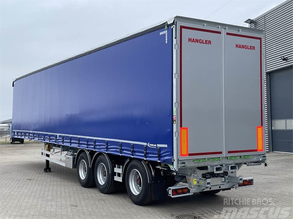 Hangler 3-aks 45-tons gardintrailer truckbeslag Ημιρυμούλκες Κουρτίνα