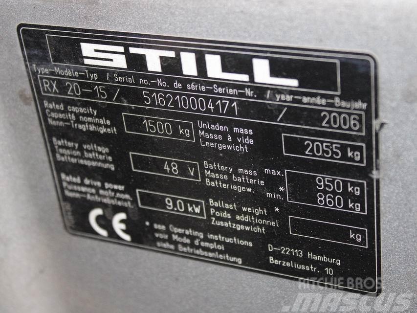 Still RX 20-15 6210 Ηλεκτρικά περονοφόρα ανυψωτικά κλαρκ