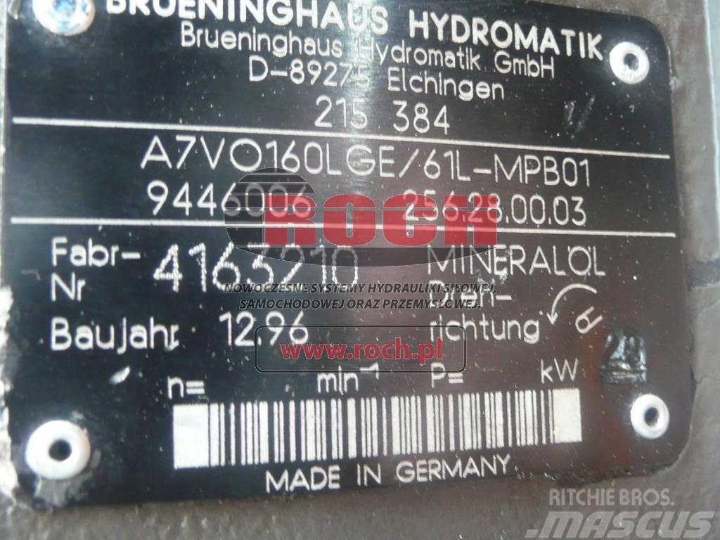 Brueninghaus Hydromatik A7VO160LGE/61L-MPB01 9446006 256.28.00.03 Υδραυλικά
