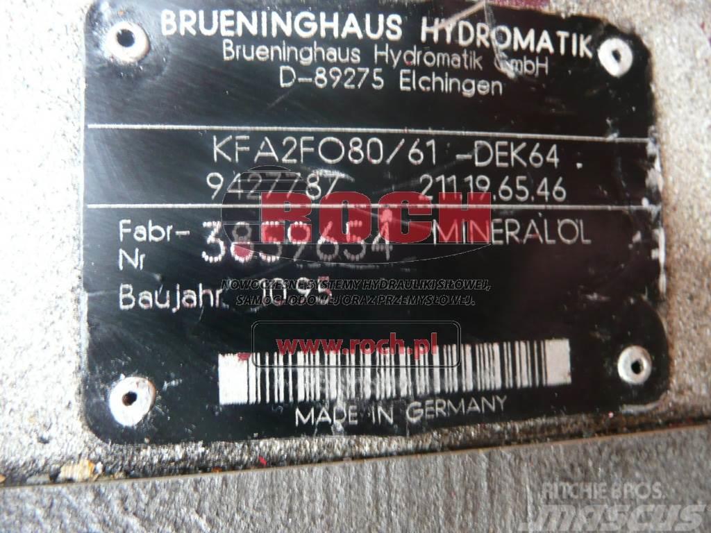 Brueninghaus Hydromatik KFA2F080/61-DEK64 9427787 211.19.65.46 Υδραυλικά