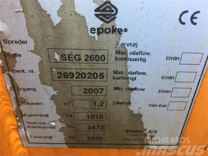 Epoke Capella SEG2600 Διαστρωτήρες άμμου και αλατιού