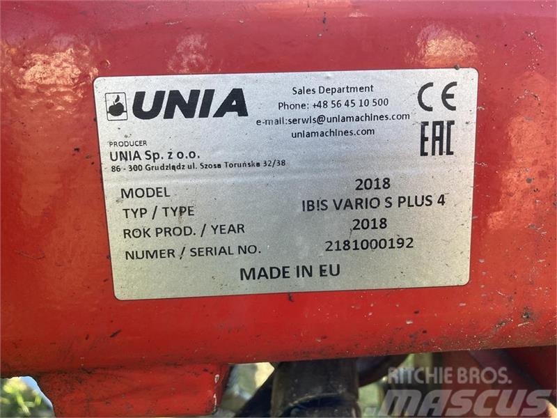 Unia Ibis Vario S Plus 4 med riste Αναστρεφόμενα άροτρα