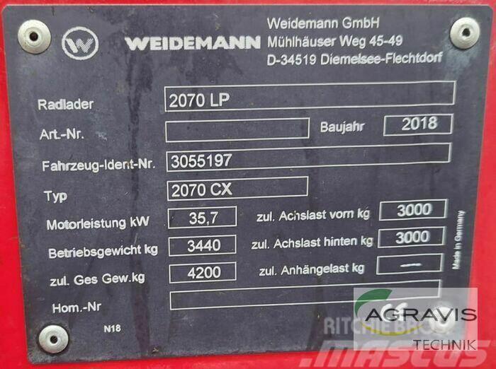 Weidemann 2070 CX LP Φορτωτές με λάστιχα (Τροχοφόροι)