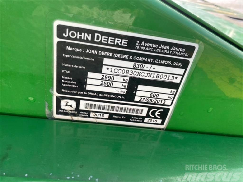 John Deere 830 Χορτοκοπτικά-διαμορφωτές