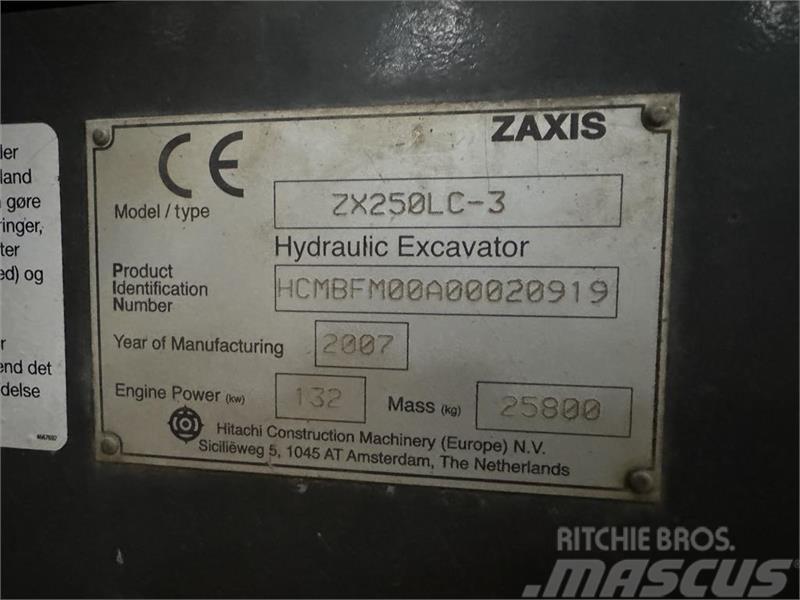 Hitachi Zaxis 250LC-3 Εκσκαφείς με ερπύστριες